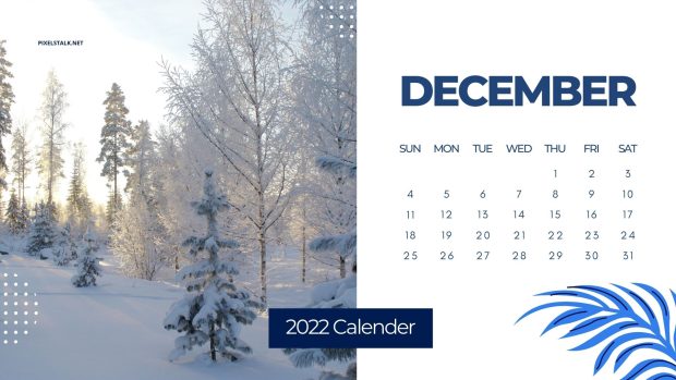 HD Wallpaper December 2022 Calendar.