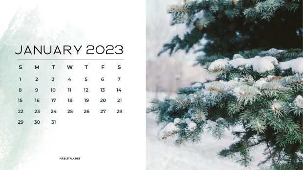 HD Wallpaper January Calendar 2023.