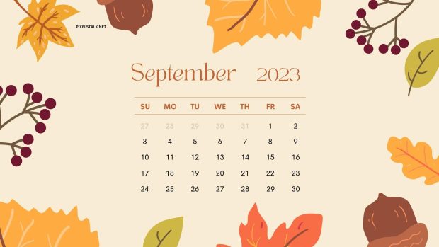 HD Wallpaper September 2023 Calendar.