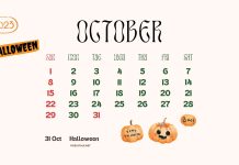 Halloween October 2023 Calendar Desktop Wallpaper (2).