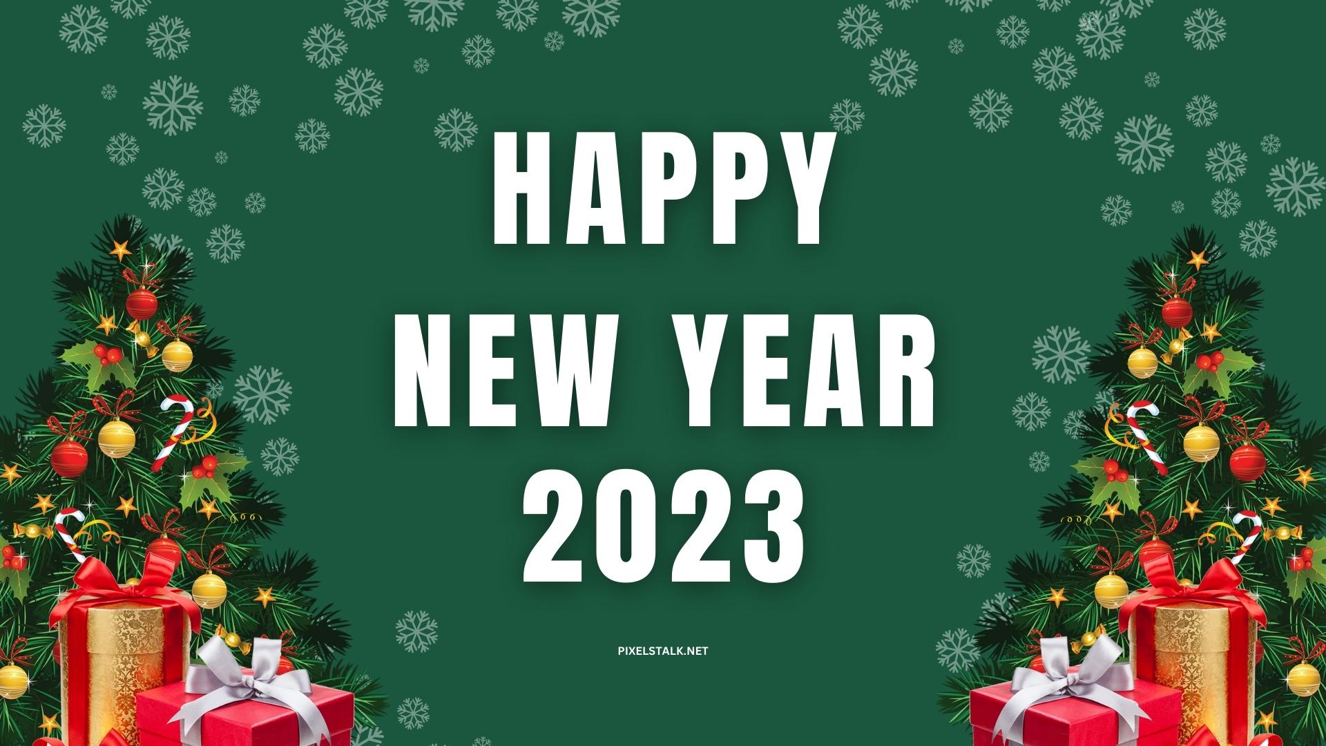 Premium Vector  Happy new year 2023 is coming wallpaper with blank space  can put text on clean cute color