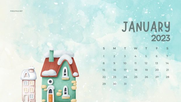 January Calendar 2023 Background Desktop.