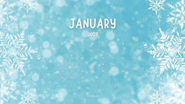 January Calendar 2023 Background High Quality.