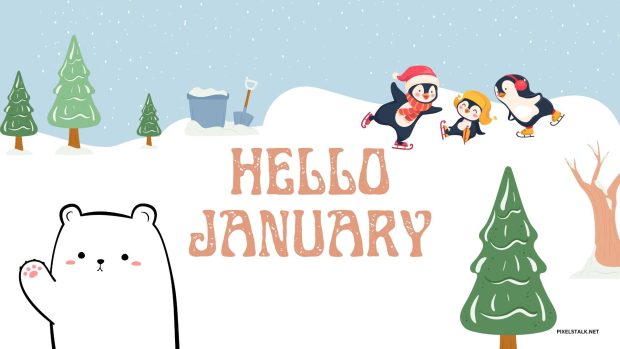 January Desktop HD Wallpaper.