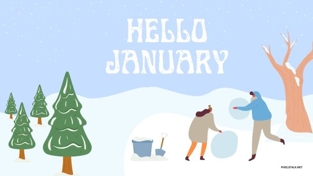 January Desktop Wide Screen Wallpaper.