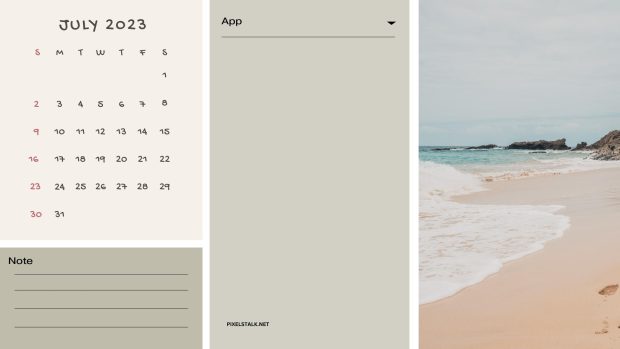 July 2023 Calendar Backgrounds HD.
