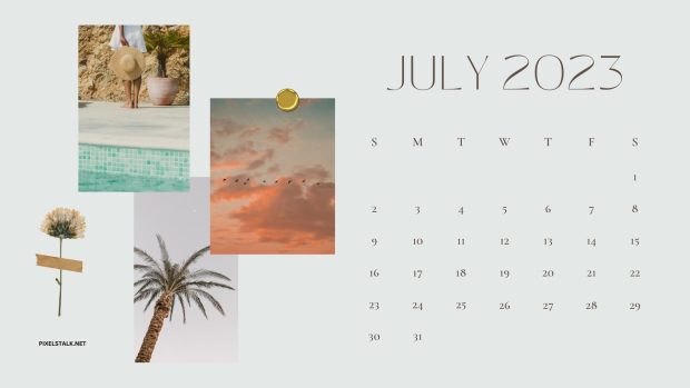 July 2023 Calendar Wallpaper Desktop.