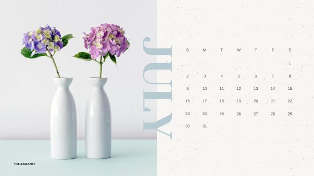 July 2023 Calendar Wallpaper HD 1080p.