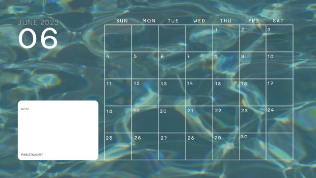 June 2023 Calendar Computer Backgrounds.