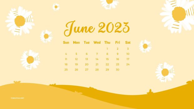 June 2023 Calendar HD Wallpaper Free download.