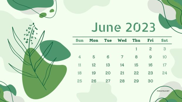 June 2023 Calendar Wallpaper Computer.