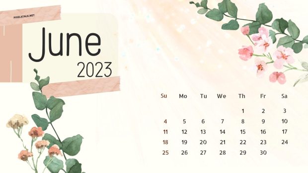 June 2023 Calendar Wallpaper HD.