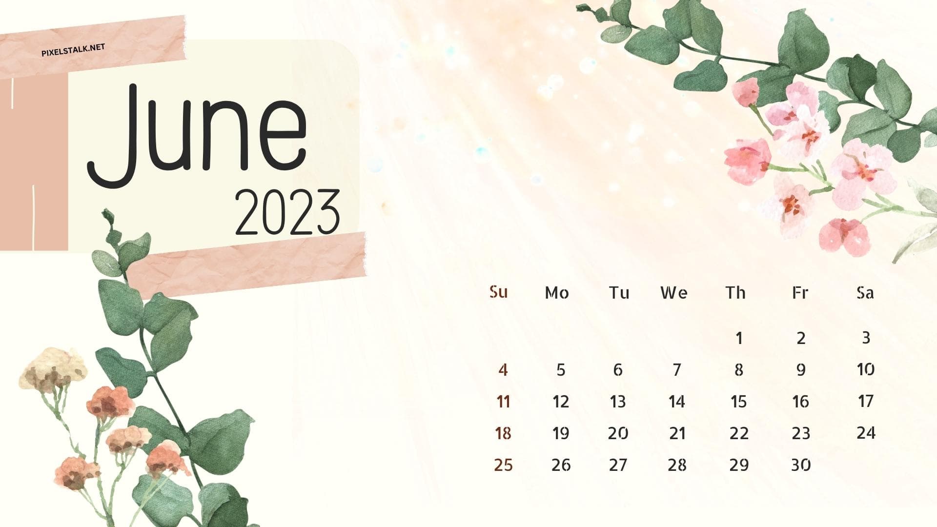June 2023 Calendar Wallpapers HD Free Download