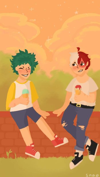 Kawaii Cute Tododeku Wallpaper HD.