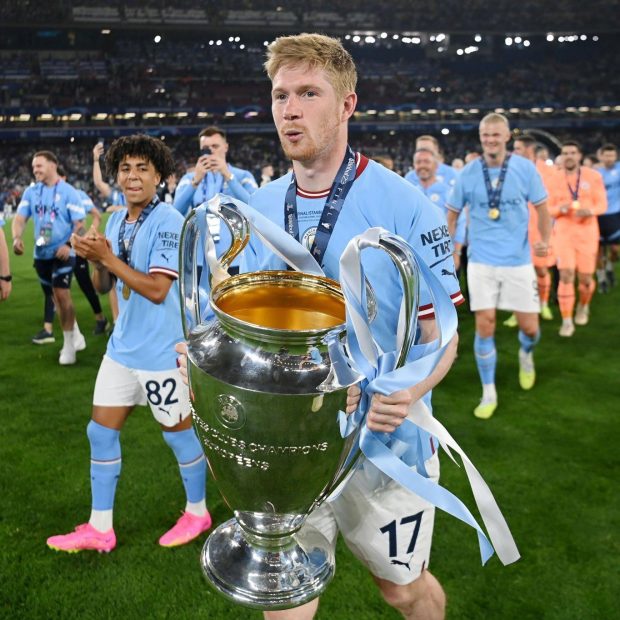 Kevin De Bruyne   Manchester City UEFA Champions League 2023 Champions .