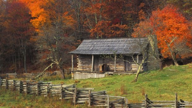 Log Cabin Wallpaper High Quality.