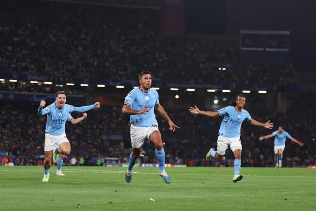 Manchester City Goal UEFA Champions League 2023 Champions.