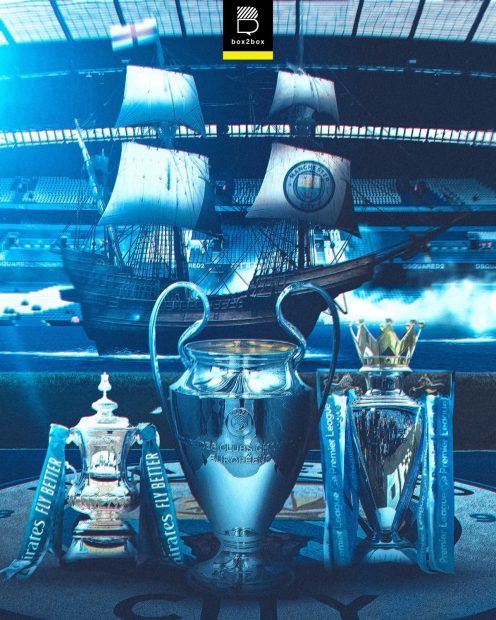 Manchester City Treble 2023 Champions Wallpaper for Desktop (3).