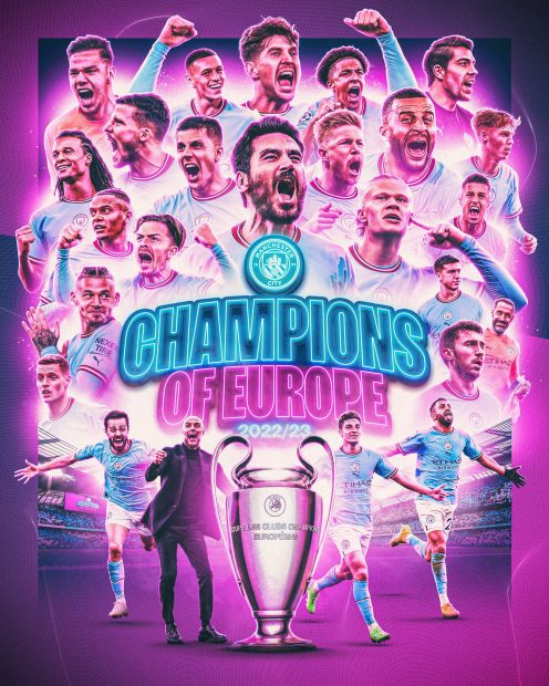 Manchester City UEFA Champions League 2023 Champions (4).