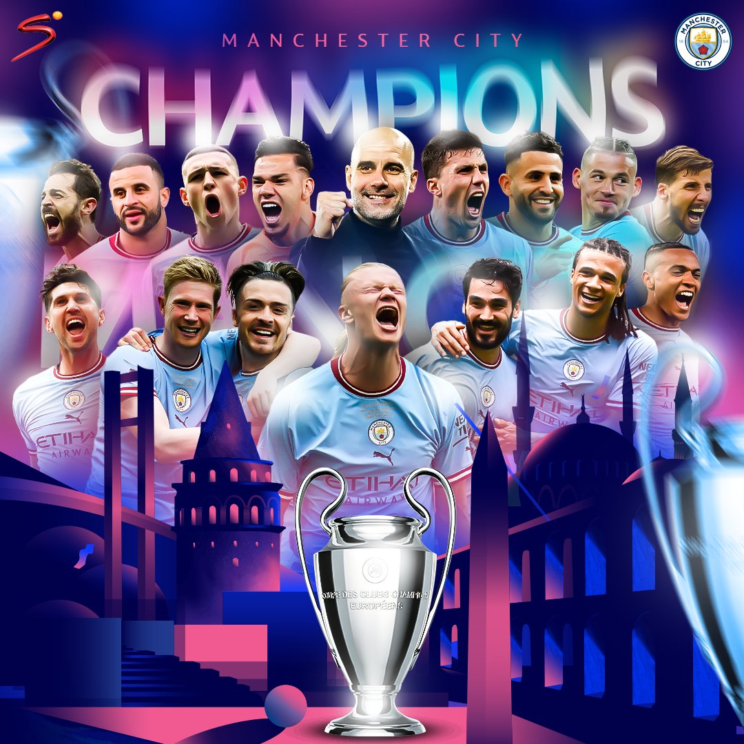 Manchester City UEFA Champions League 2023 Champions Desktop Wallpapers   PixelsTalkNet