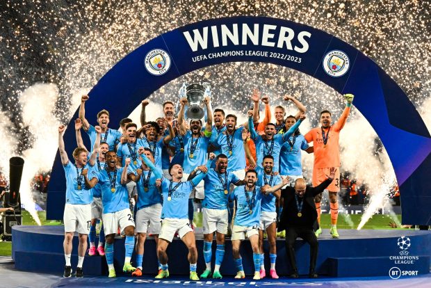 Manchester City UEFA Champions League 2023 Winners Wallpaper (6).
