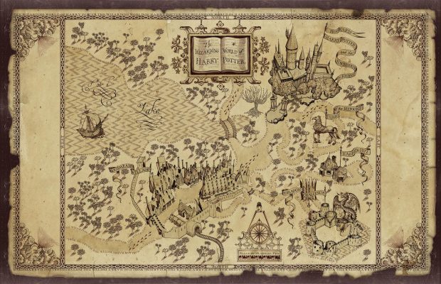 Map Harry Potter Desktop Wallpaper HD.