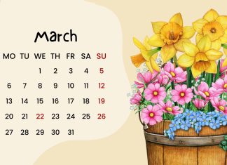 March 2023 Calendar Wallpaper Desktop.