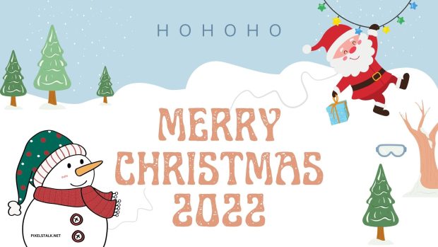 Merry Christmas 2022 Wallpaper Desktop.