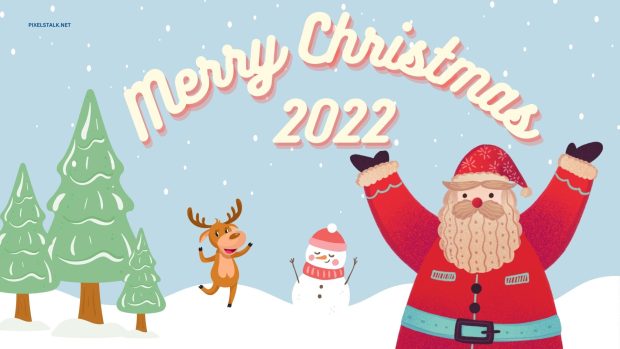 Merry Christmas 2022 Wallpaper HD Free download.
