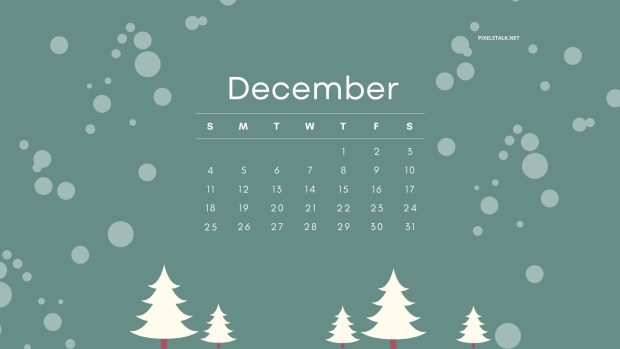 Minimalist December 2022 Calendar Background.