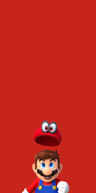 Minimalist Mario Odyssey Wallpaper HD.