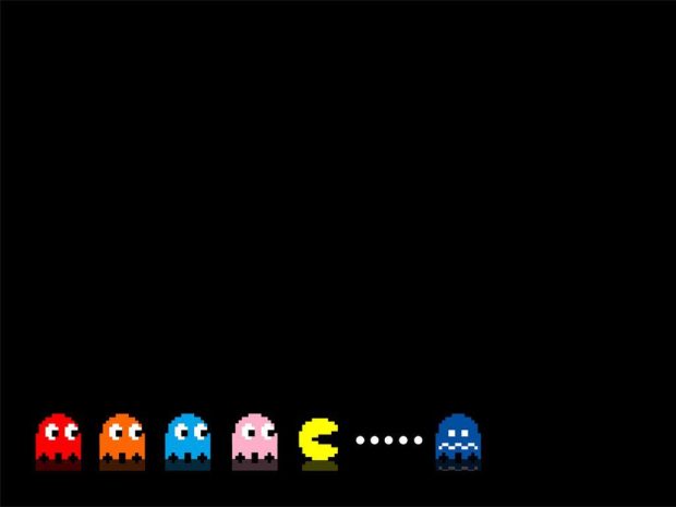 Minimalist Pacman Wallpaper HD.