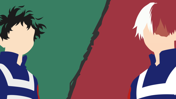 Minimalist Shoto Todoroki Wallpaper HD.