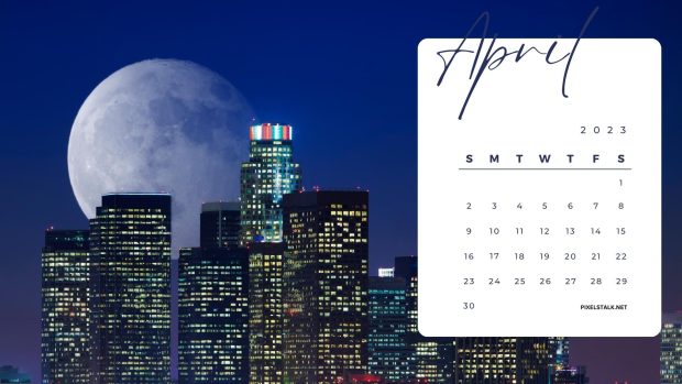 New April 2023 Calendar Background.