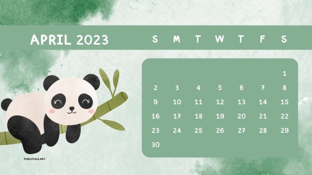 New April 2023 Calendar Background.