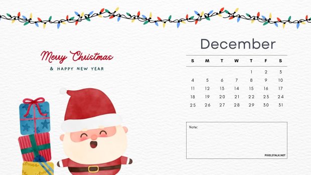 New December 2022 Calendar Wallpaper.