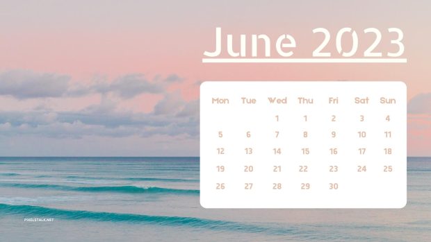 New June 2023 Calendar Background.