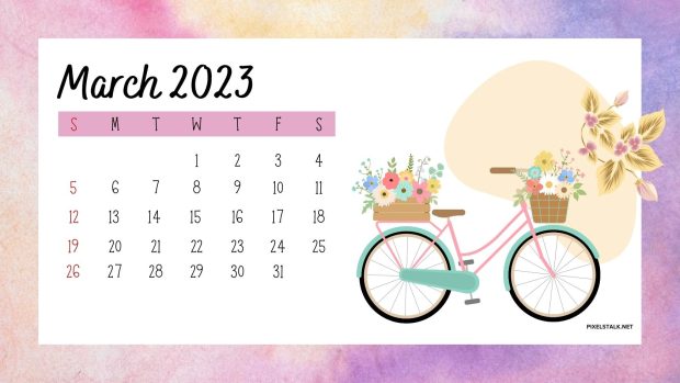 New March 2023 Calendar Wallpaper.