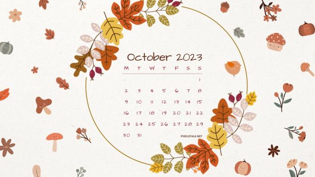 October 2023 Calendar Background for Desktop (2).