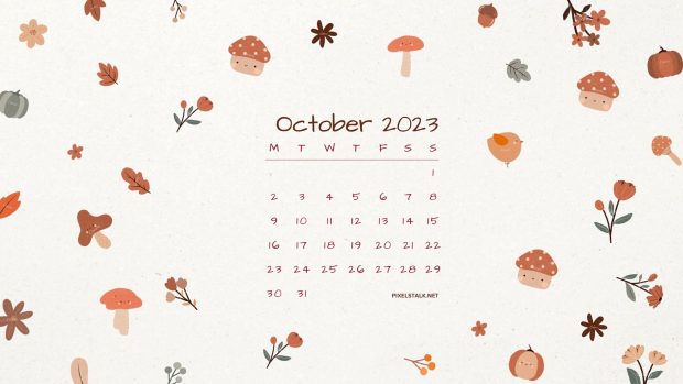 October 2023 Calendar Background for Desktop (3).