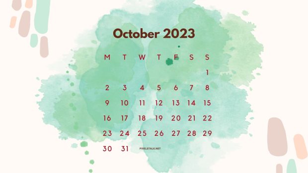 October 2023 Calendar Background free download (1).