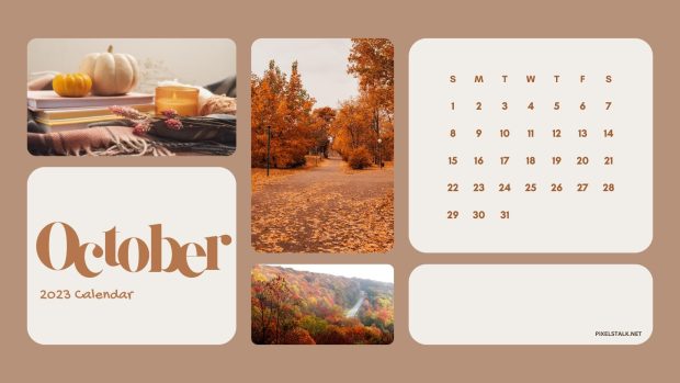 October 2023 Calendar Backgrounds Desktop.