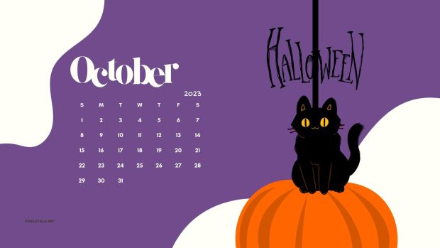 October 2023 Calendar Desktop Backgrounds.