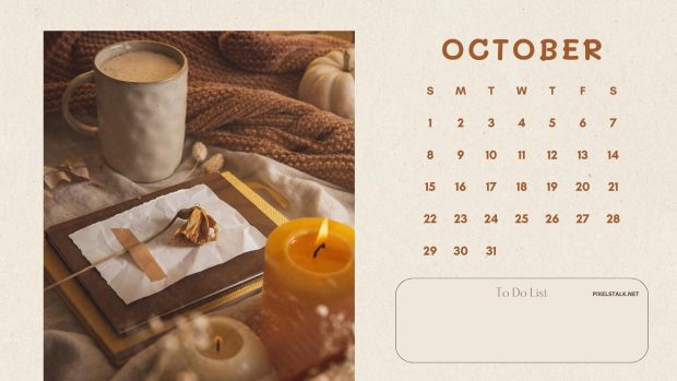 October 2023 Calendar Wallpaper HD Free download.