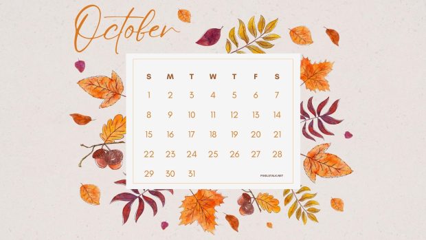 October 2023 Calendar Wallpaper High Resolution.