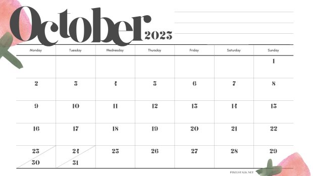 October 2023 Calendar Wallpaper for Desktop (1).