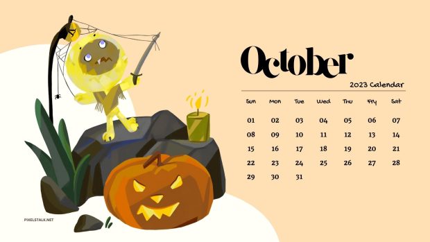 October 2023 Calendar Wide Screen Backgrounds.