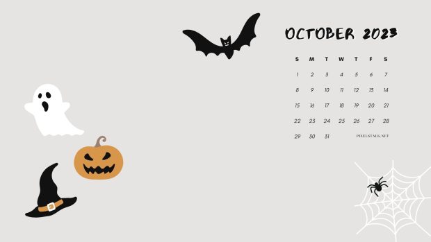 October 2023 Halloween Desktop Wallpaper.