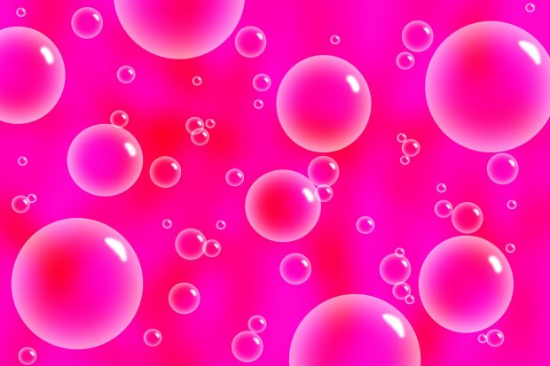 Pink Bubbles Wallpaper HD.