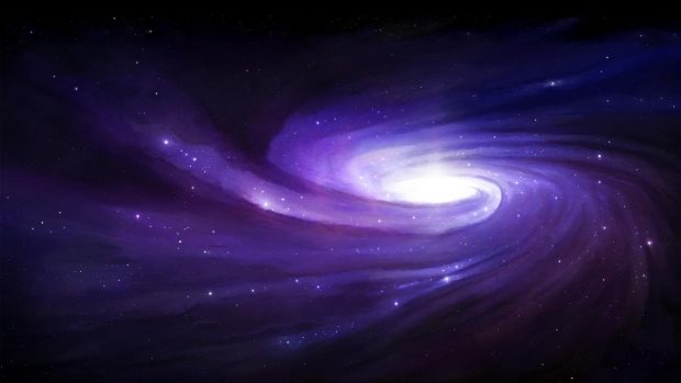 Purple Galaxy Wide Screen Wallpaper.